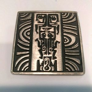 Alice Seely 2000 Pewter Silver color Brooch Pin